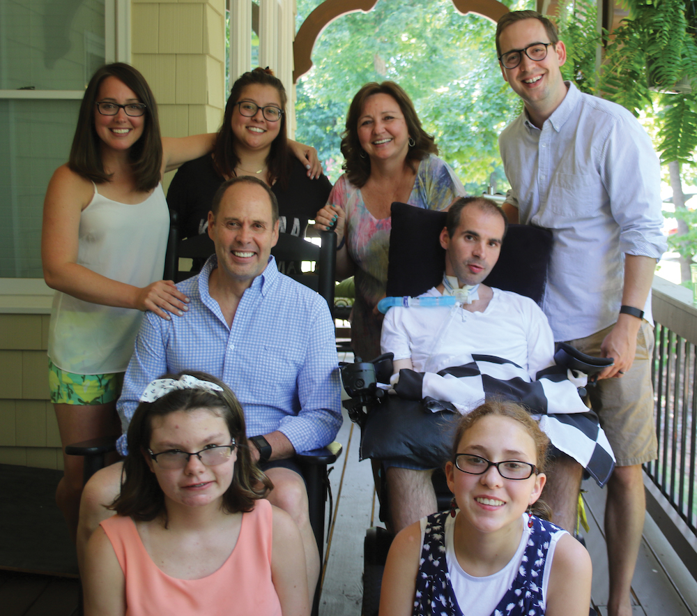Ernie Johnson, Jr. and his family on Father’s Day.