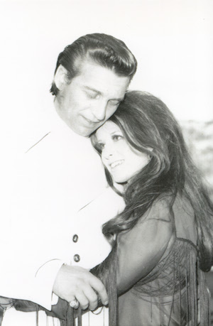 Jessi Colter with her husband, Waylon Jennings.