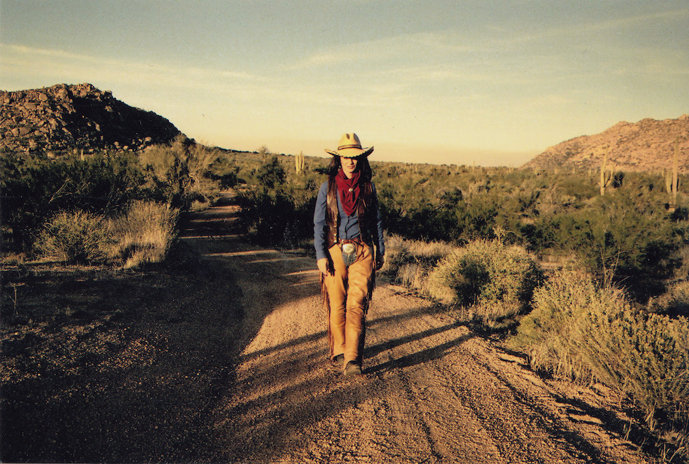 Jessi Colter walking the landscape of her beloved Arizona during a photo shoot for 'Out of the Ashes'.