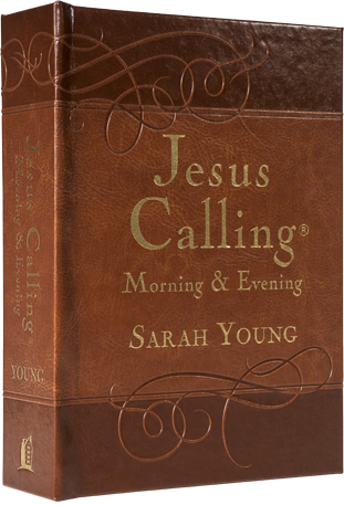 Book cover image of Jesus Calling Morning and Evening devotional by Sarah Young.