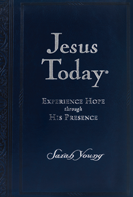Book cover image of Jesus Today by Sarah Young large deluxe edition