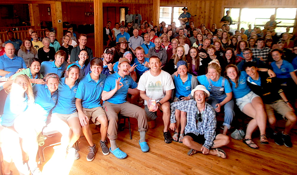 Paul visits Flathead Bible Camp on his way through Montana.