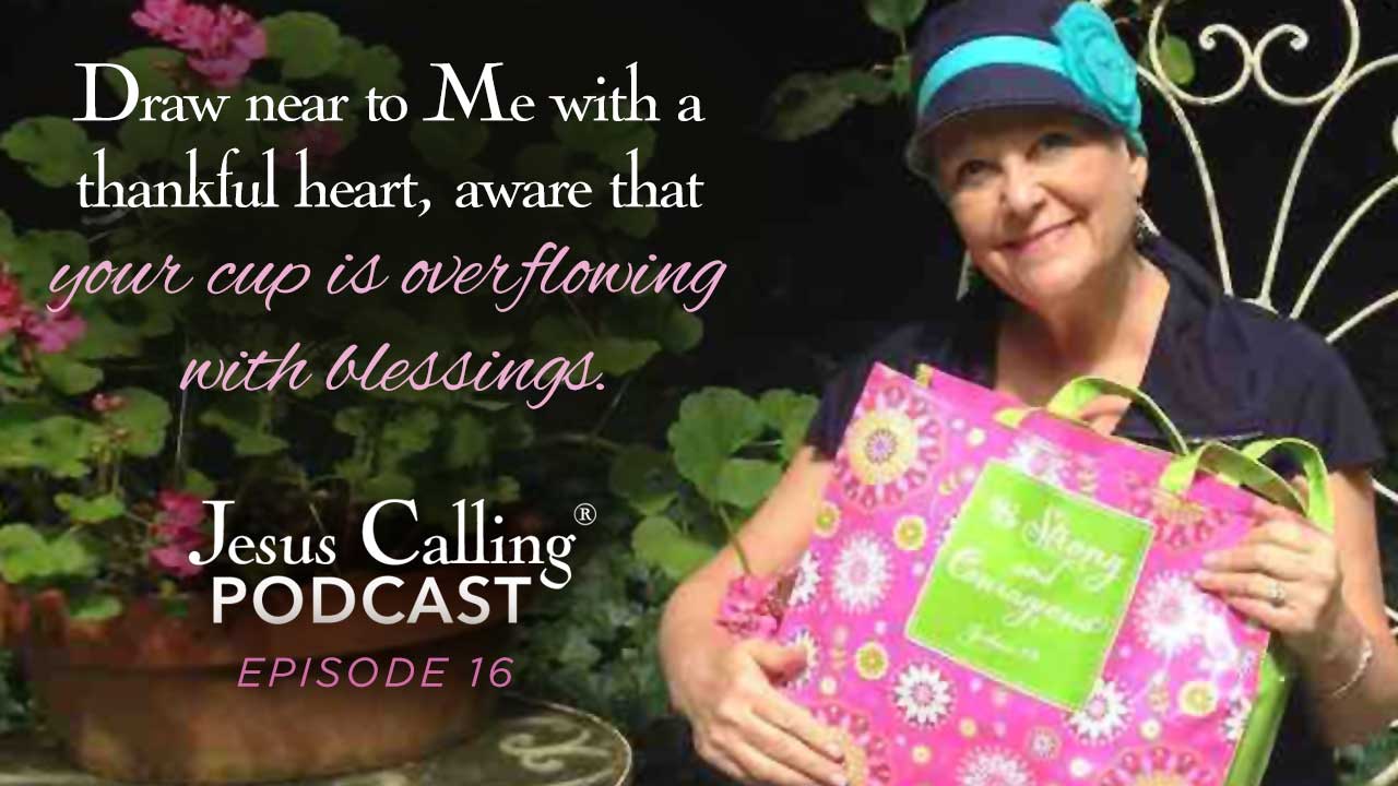 Jesus Calling's 16th podcast cover image.