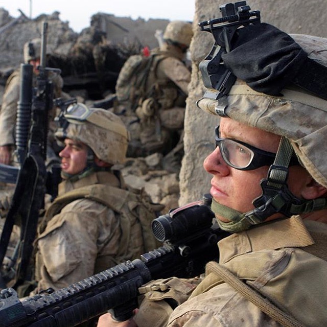 Zachary Bell serving in Afghanistan