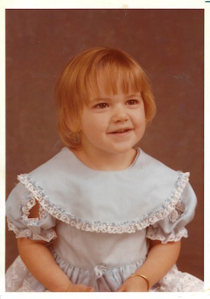 Amy Parker's childhood school picture.