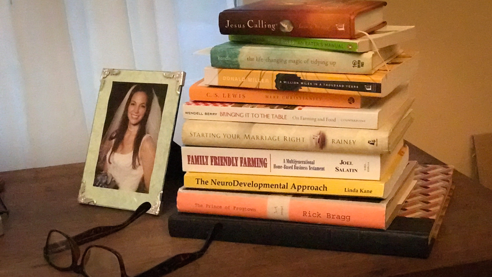 Rory would awake each morning, check on his wife, and then “sit at the table with a daily devotional called Jesus Calling and the Bible.