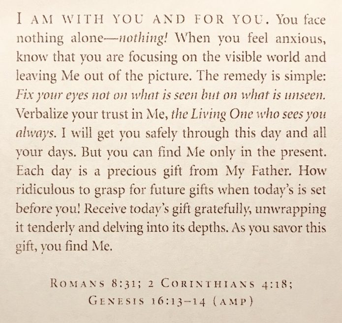 Shannon Rozenburg's favorite passage from Jesus Calling.