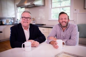 Mark Lowry and Andrew Greer, Dinner Conversations video podcast set