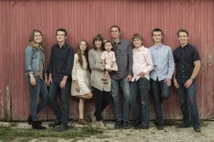 Ann Voskamp & family photograph for the Jesus Calling podcast