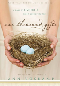 Ann Voskamp - One Thousand Gifts book cover (Jesus Calling podcast)