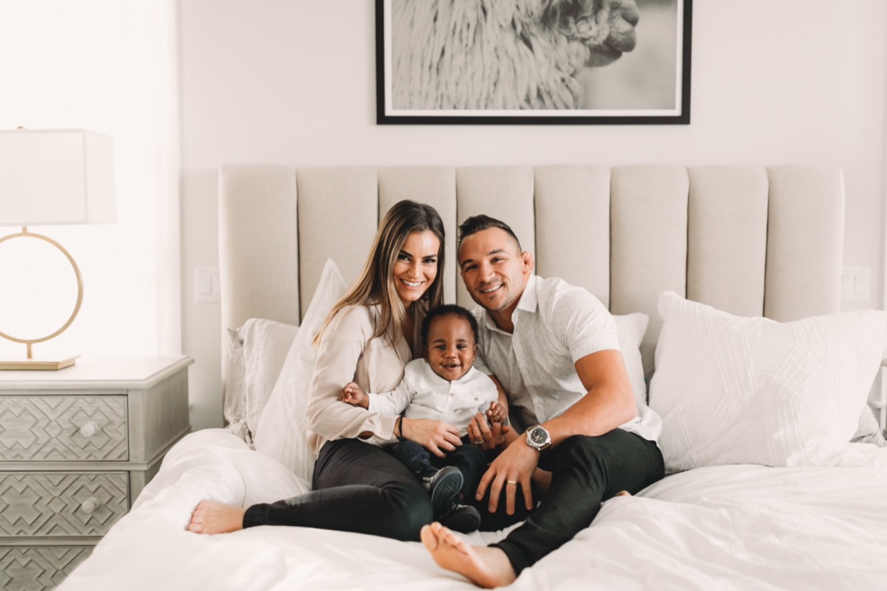 MMA Champion, Michael Chandler and family.