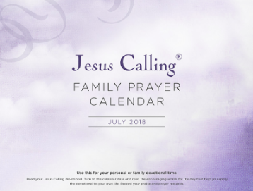 Jesus Calling - FREE Family Prayer Calendar
