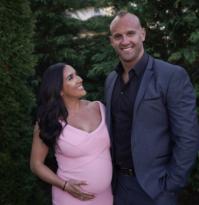 Mark & Danielle Herzlich pregnancy photo_as featured on Jesus Calling podcast