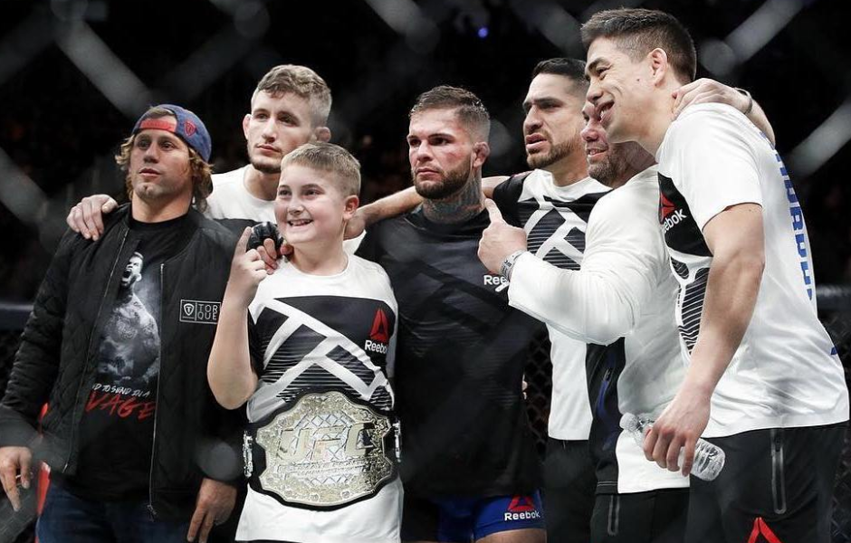 Cody Garbrandt and his young friend Maddux Maple, who inspired each other through their battles to win