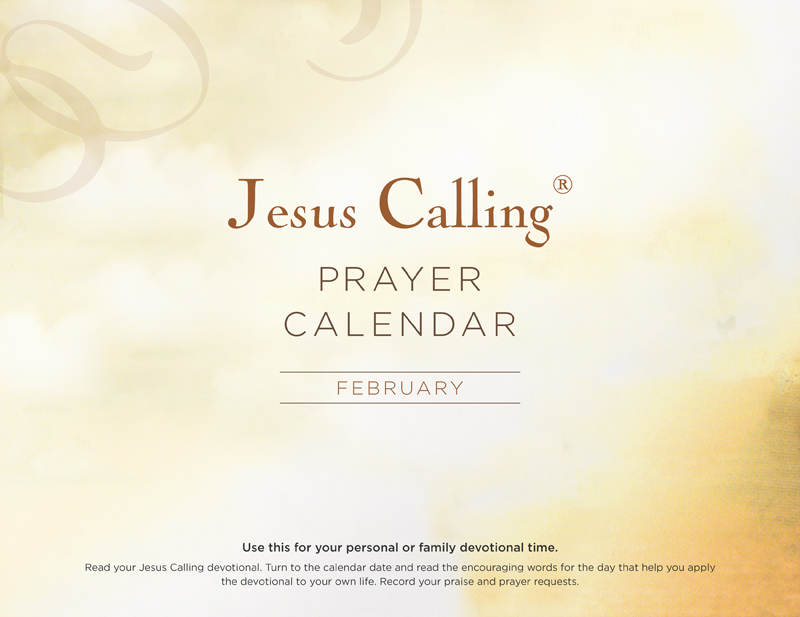 Jesus Calling February Prayer Calendar Jesus Calling