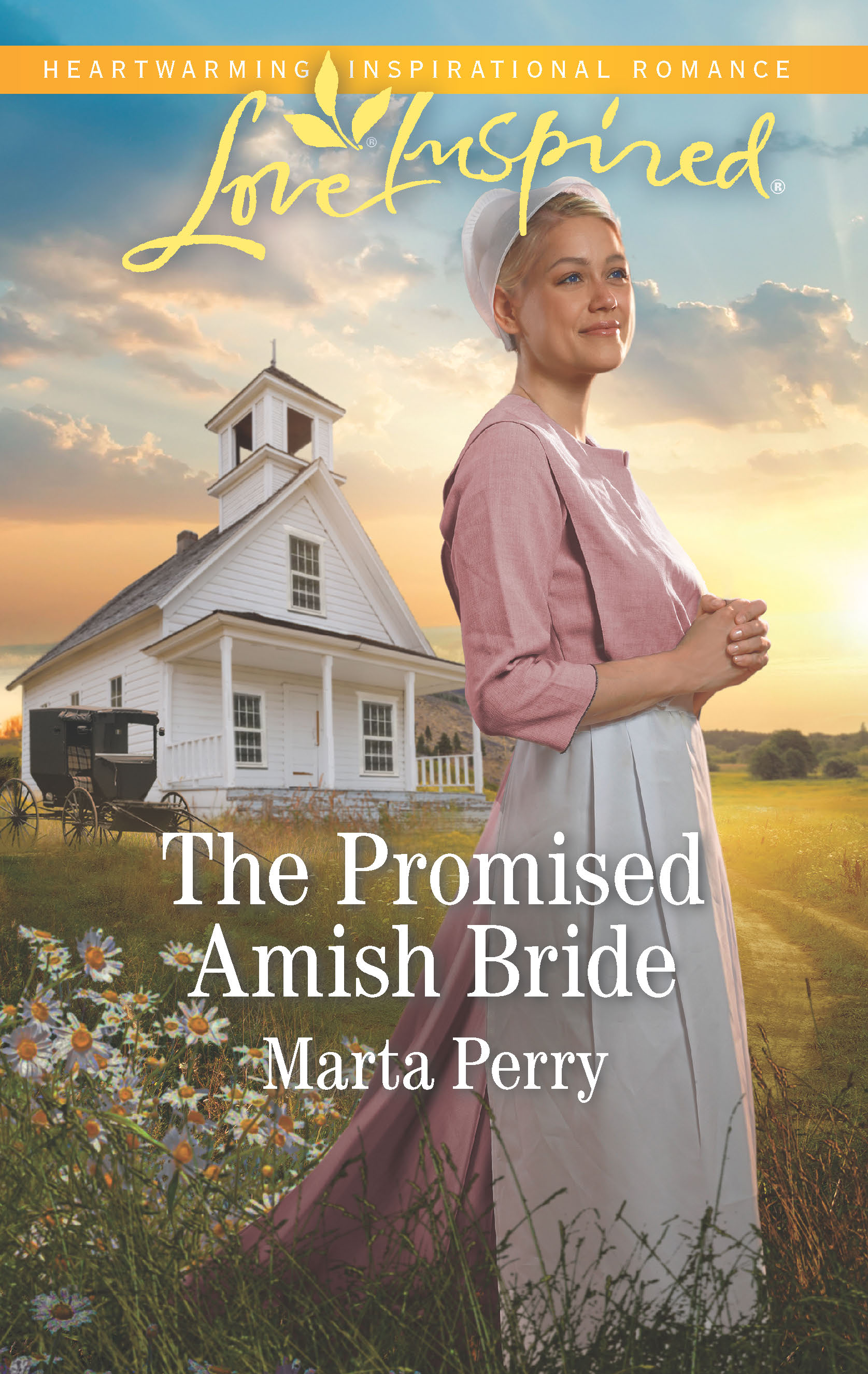 Love Inspired Inspirational Romance author Marta Perry - The Promised Amish Bride book cover
