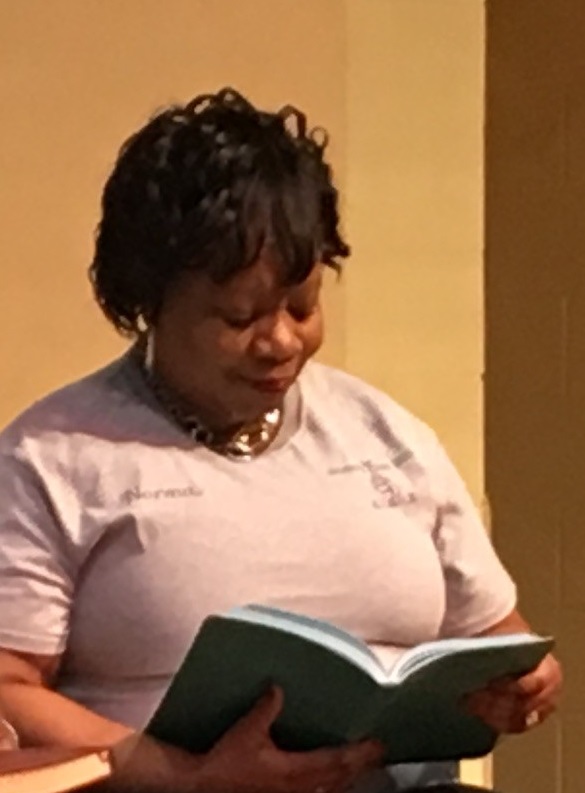 Norma Brown sharing a passage from the Jesus Calling devotional during Brookland Baptist Church’s Women’s Day 2019. Norma says, “When I read, it's like Jesus is really talking to me, like He's in the room with me. And to feel that comfort, I thought it would be amazing to allow other women to feel the same thing.”