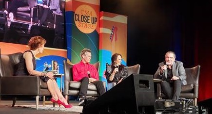 Rand and Mary Travis on Close Up Stage with Jesus Calling