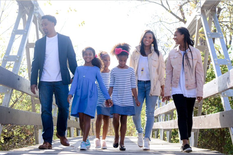 Jonathan Pitts and his young family. Jonathan joined a recent episode of the Jesus Calling podcast to discuss his and his late-wife's (Wynter Pitts) new book