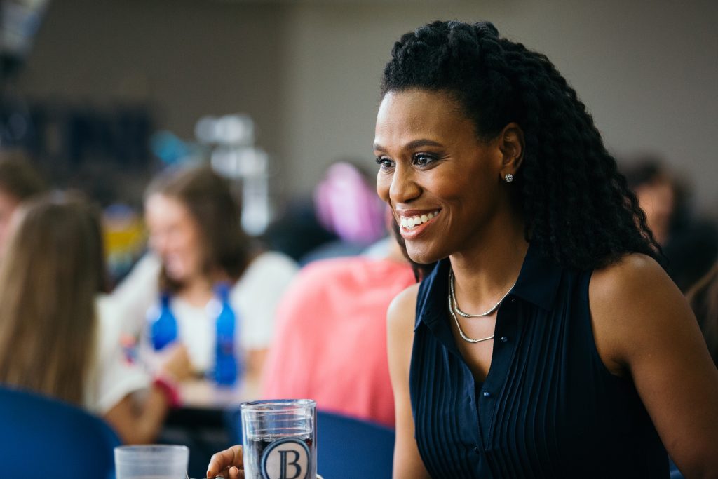 Priscilla Shirer on set of the Overcomer movie and featured on Jesus Calling podcast