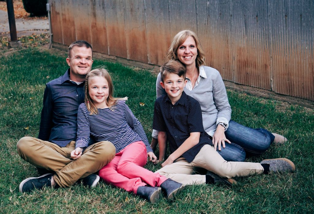 Jesus Calling podcast episode #166 welcomes author Jeff Huxford (pictured here with his beautiful family)