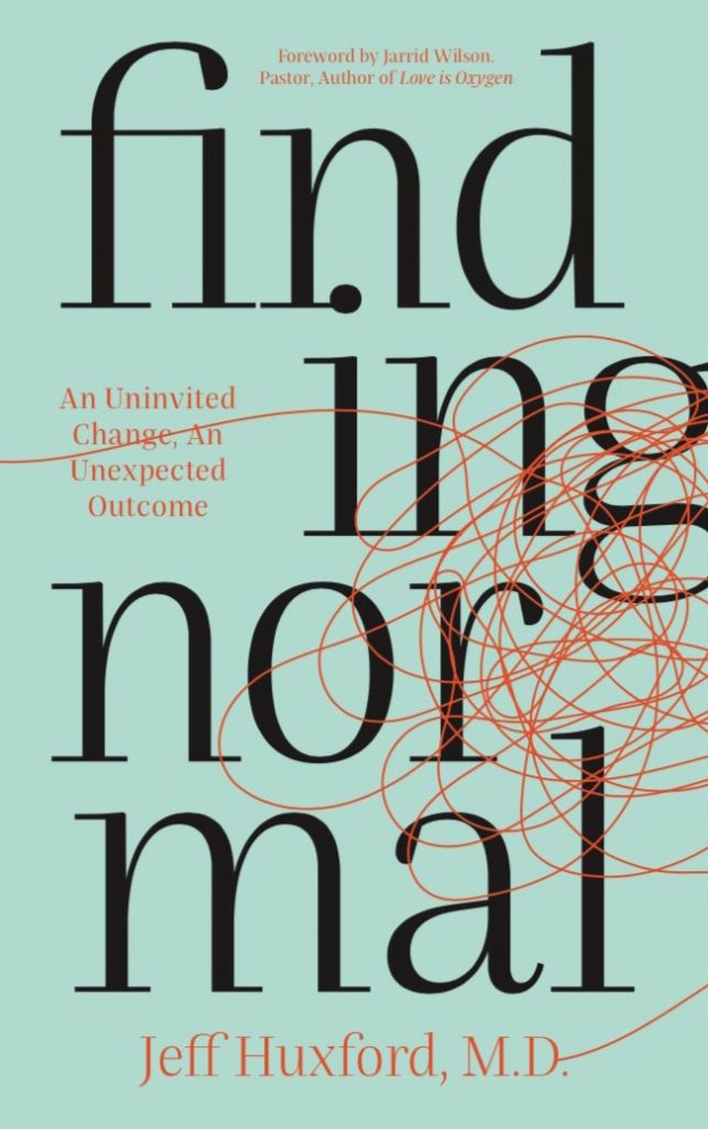 Author Jeff Huxford joins Jesus Calling <a href='https://blog.myhelps.us/how-leaders-curiosity-human-edge-digital-economy' target='_blank'>podcast</a> to discuss his new book, FINDING NORMAL (following the serious car accident that left him with a severe and life-threatening brain injury” class=”wp-image-11076″ width=”299″ height=”476″></figure>
</div>
<p><span>I started a blog. We moved down [near Nashville], and it just so happened that the guy that helped me start my blog lived in Franklin. We became friends, and I talked to him a lot, and he started saying, “I think you should write a book about this.” In fact, I think that the first time I talked to him on the phone, he said that. I [brushed it off] like, </span><i><span>Whatever, I’m not an author.</span></i> <i><span>I’m trying this blogging thing for a while.</span></i><span> I wasn’t sure if that would work out. But as I did more and more blogging, he said, “I think you need to write a book about this stuff.” </span></p>
<p><span>He helped me write a book proposal, and I pitched it out to people. It didn’t take long. I got an offer from a publisher, and now I have this book that’s giving me a lot of opportunities to spread my message, so I’m looking forward to that.</span></p>
<blockquote class=