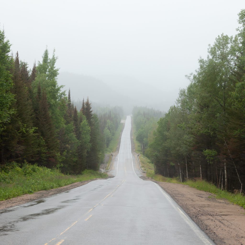Singer/Songwriter Matt Maher recently joined the Jesus Calling podcast, where he shared about his beautiful homeland (pictured here: Rain and fog over Trans-Labrador Highway in Quebec, Canada. This remote road connects over more than 1100 km Quebec with Newfoundland Labrador City, Red Bay, Cartwright and Happy Valley Goose Bay)
