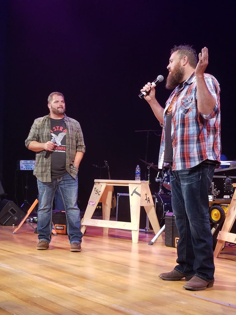 The Singing Contractors ON STAGE (Josh Arnett & Aaron Gray) as featured on the Jesus Calling podcast episode #171