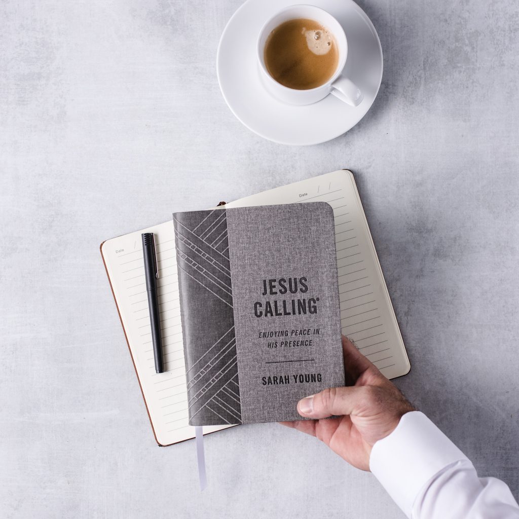 Check out the new gray leathersoft edition of Jesus Calling today at www.jesuscalling.com (as featured on the Jesus Calling podcast)