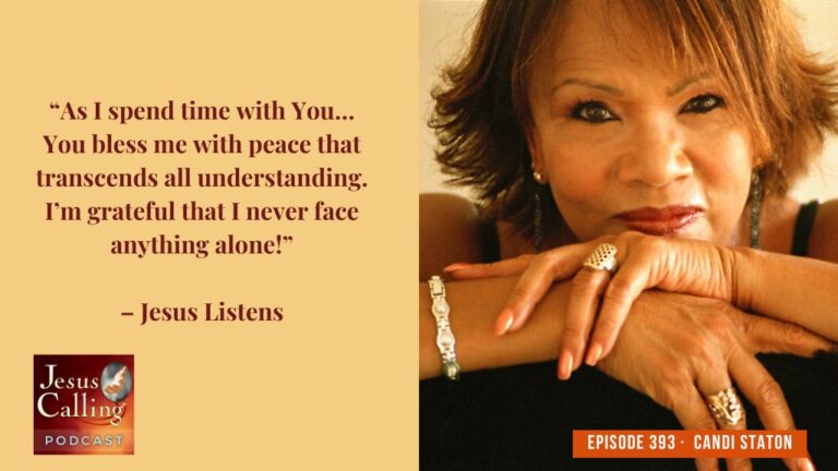 Jesus Calling podcast 393 featuring Candi Staton & nobigdyl - thumbnail with text
