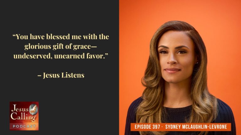 Jesus Calling Podcast 397 featuring Sydney McLaughlin-Levrone - thumbnail with text