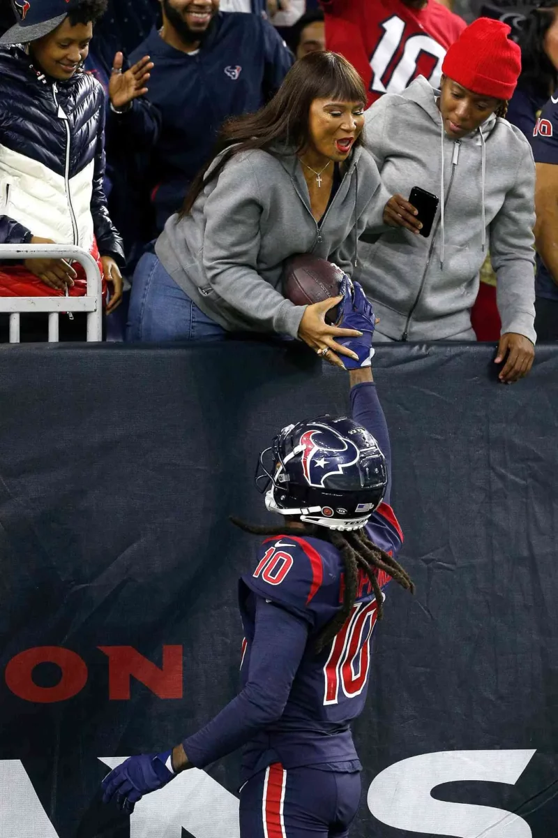 Jesus Calling podcast 432 featuring Sabrina Greenlee and Sting Ray Robb - Texans Game with son (DeAndre Hopkins) giving Greenlee the football