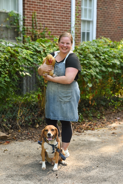 Jesus Calling podcast 436 featuring Demi-Leigh Tebow and Kendall Vanderslice 2 - Kendall Vanderslice holding bread - Kendall Bread Pop Up-13 PC KC Hysmith