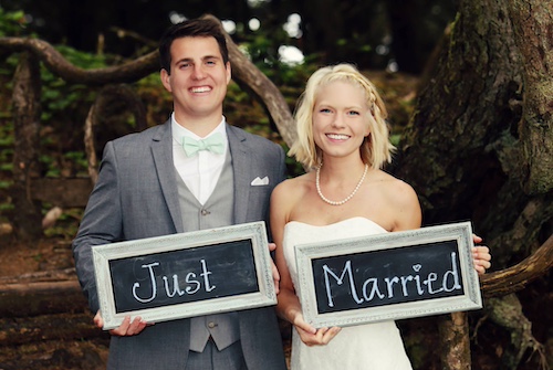 Jesus Calling podcast 437 featuring Alyssa Bethke and Chelsea Damon - Damon and husband shown here on their wedding day - 1275364_10151990689656654_1347308570_o PC Tara Templeton Photography