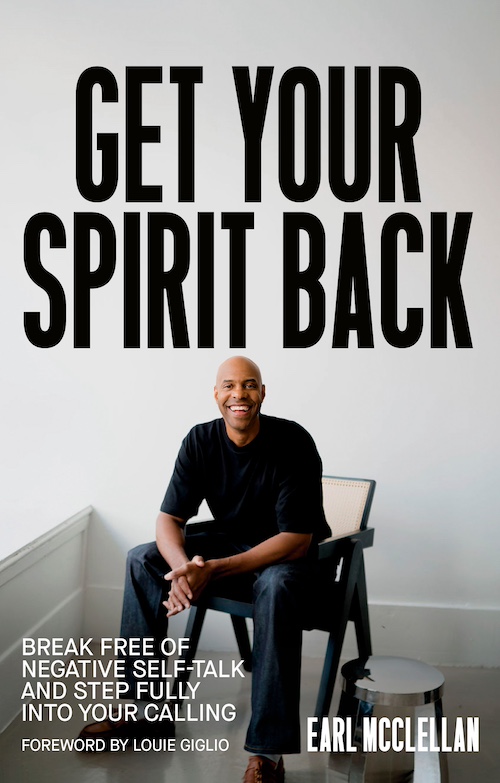 Jesus Calling podcast 446 featuring pastor Earl Mcclellan - book cover Get Your Spirit Back