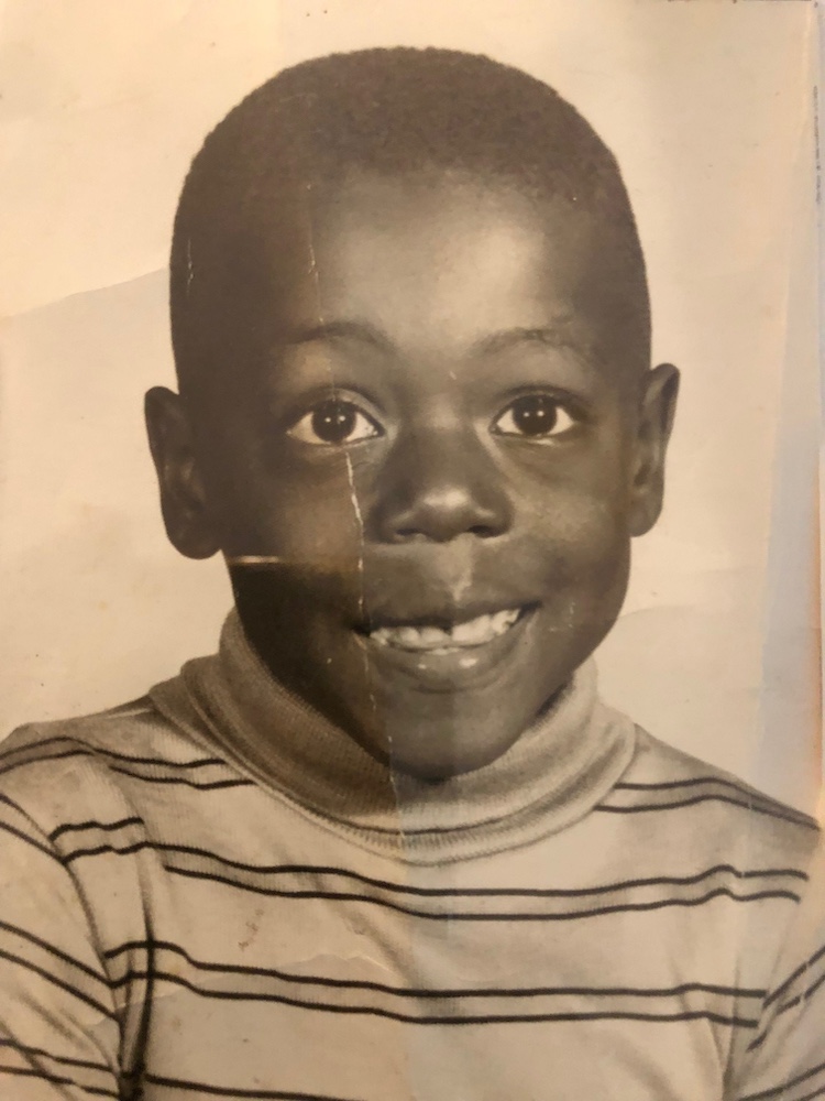 Jesus Calling podcast 446 featuring NFL Team Chaplains Kent Chevalier and Johnny Shelton & Pastor Earl McClellan - Johnny shown here from Kindergarten Pic-1970 PC Johnny Shelton