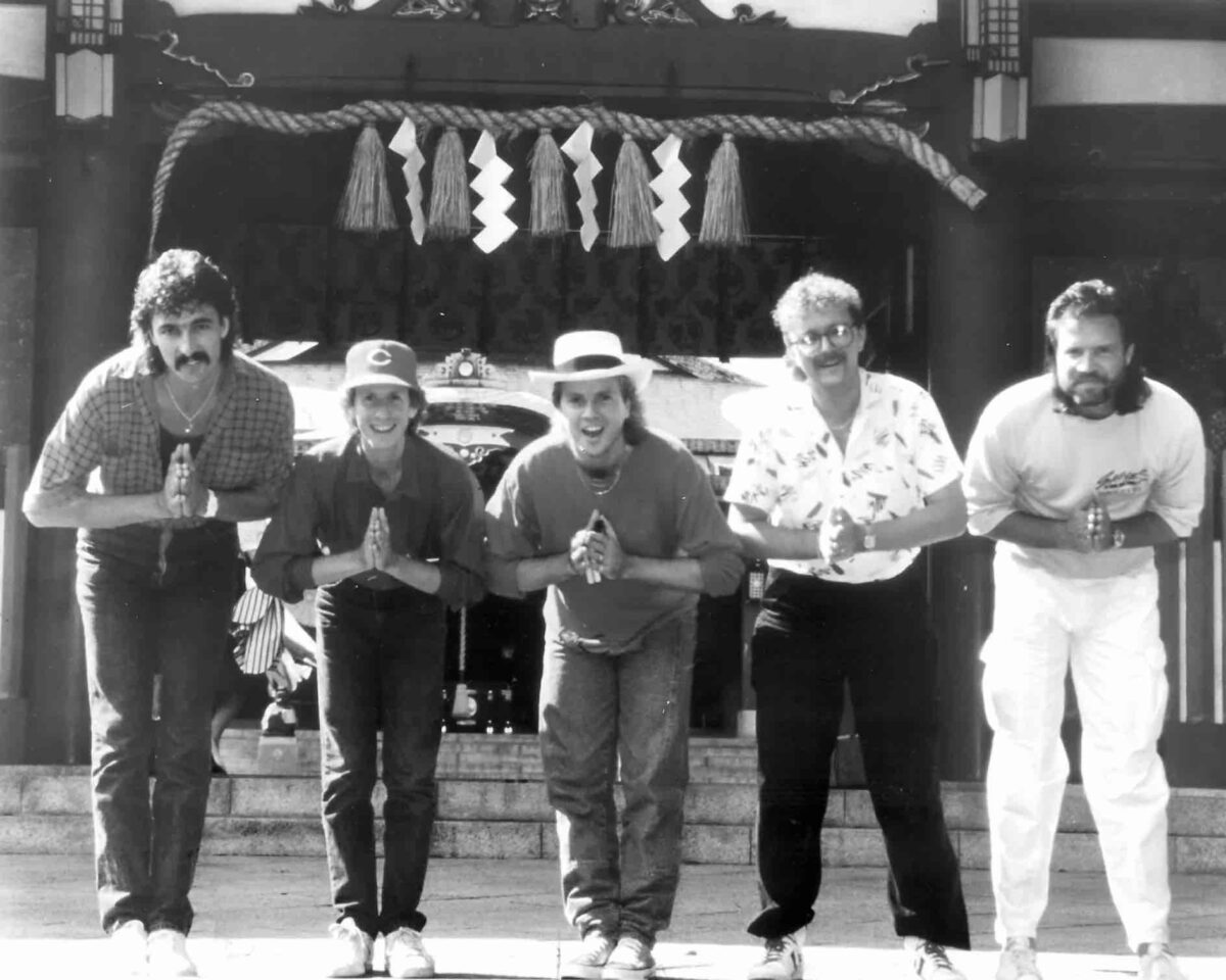 Jesus Calling podcast 458 featuring Sawyer Brown's Mark Miller - shown here with the Sawyer Brown band