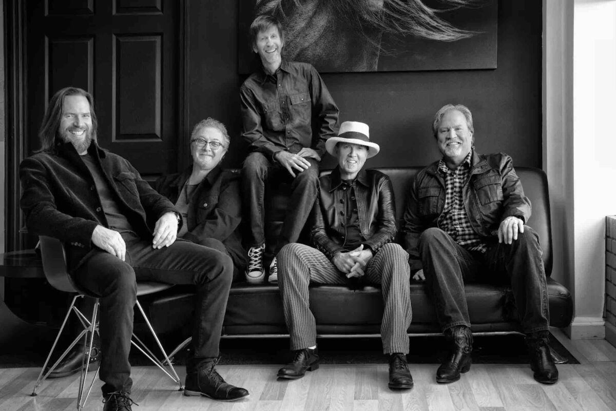 Jesus Calling podcast 458 featuring Sawyer Brown's Mark Miller - shown here with the Sawyer Brown band - current press image