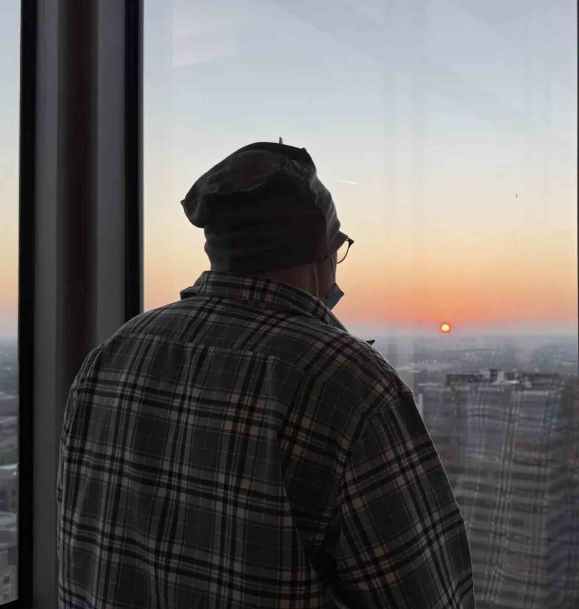 Jesus Calling podcast 462 featuring Cole Prasse - looking outside the hospital window