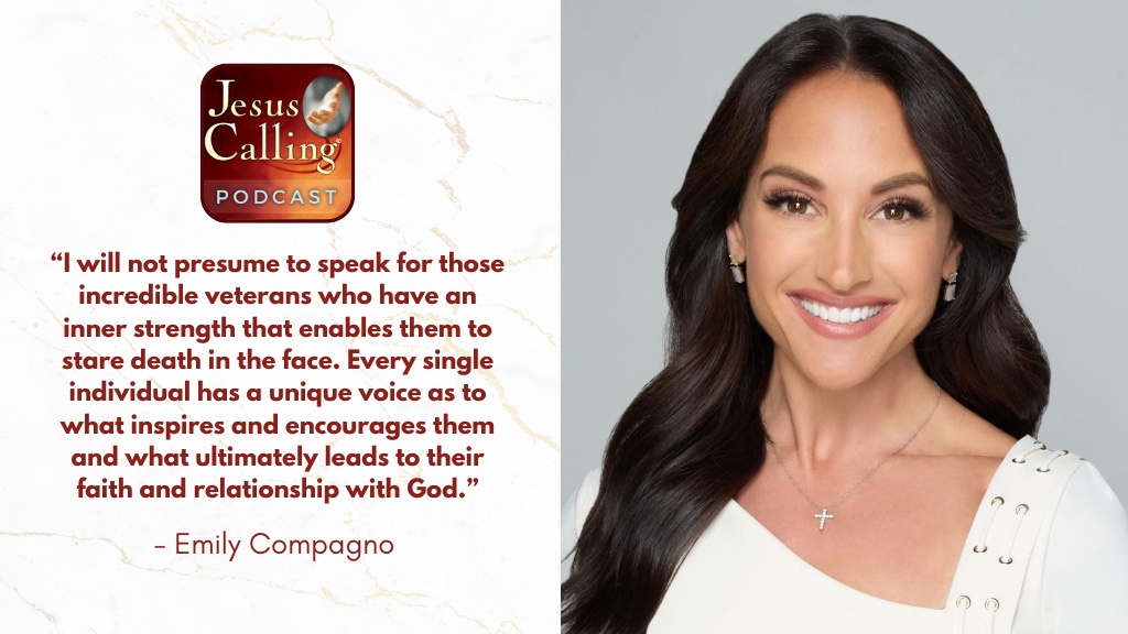 Jesus Calling podcast 460 featuring Emily Compagno & Brooke Martin - website thumbnail with text