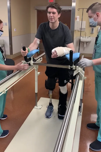 Jesus Calling podcast 466 featuring Benjamin Hall - performing physical therapy following the Ukrainian War bombing