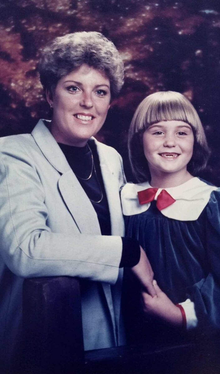 Jesus Calling podcast 470 featuring Kerstin Lindquist - show here as a young child with her mother