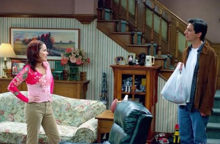Jesus Calling podcast 473 - Lights, Camera, Hope featuring Patricia Heaton on Persevering Through Adversity - on set of Everyone Loves Raymond