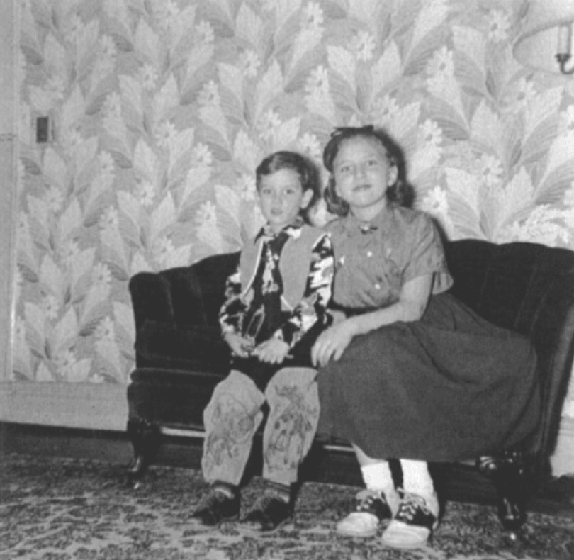 Jesus Calling podcast 474 featuring Sy Garte - shown her is Sy as a young boy with his sister