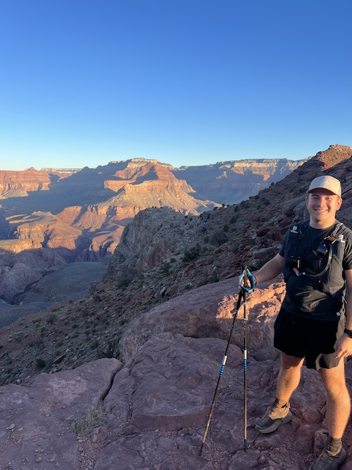 Jesus Calling 476 podcast featuring JT Mestdagh - shown here JT at the Grand Canyon