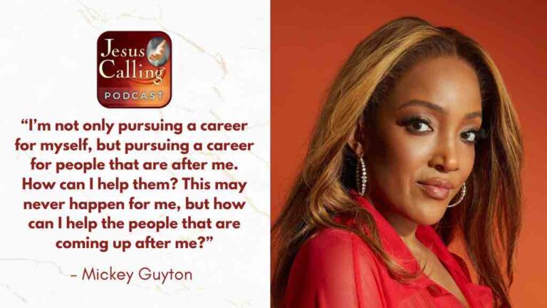 Jesus Calling podcast 475 featuring Mickey Guyton and Lea Hurley - Website Thumbnail with text - JC Pod #475