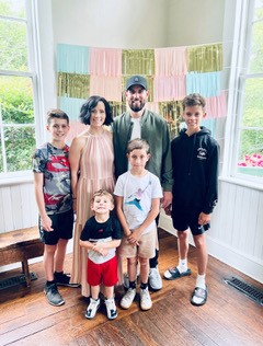 Jesus Calling podcast 478 featuring Justin Knoop with Blessing Boys - shown here with his family - 2 PC Courtesy of Justin Knoop