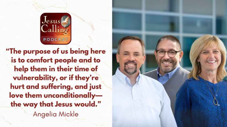 Jesus Calling podcast 480 featuring Dr Michael Sherr, Dr Jason Lee, and Dr Angelia Mickle - website thumbnail with text
