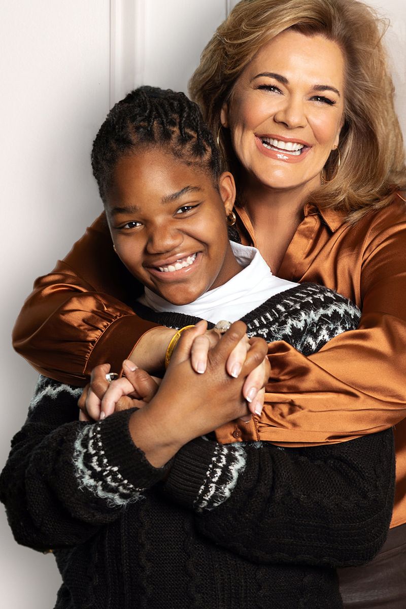 Jesus Calling podcast 483 featuring Lisa Harper - shown here are Lisa and her daughter Missy PC Amy Conner