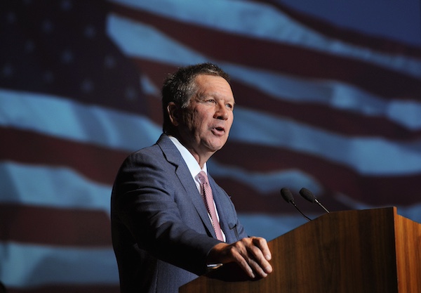 Jesus Calling podcast 486 featuring John Kasich - shown here at Veterans Hall of Fame 2013-4 PC No Credit Needed